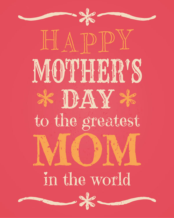 20 Happy Mothers Day 2013 Cards With Beautiful Typography.